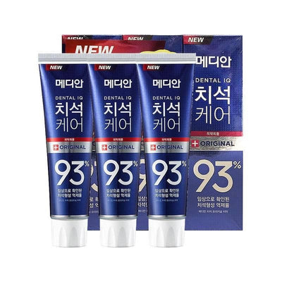 MEDIAN 韓國 Dental IQ牙垢護理93%牙膏原裝 120g x 3