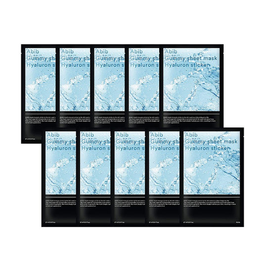 Abib Gummy Sheet Mask Hyaluron Sticker 27ml x 10