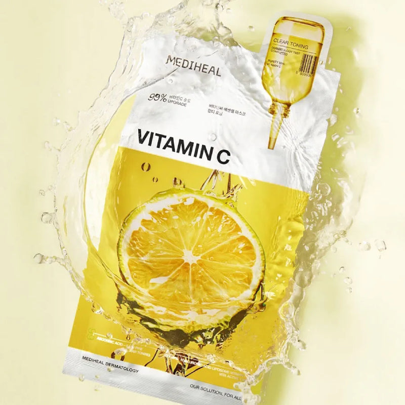 MEDIHEAL Vitamin C Essential Mask Clear Toning 24ml x 10pcs