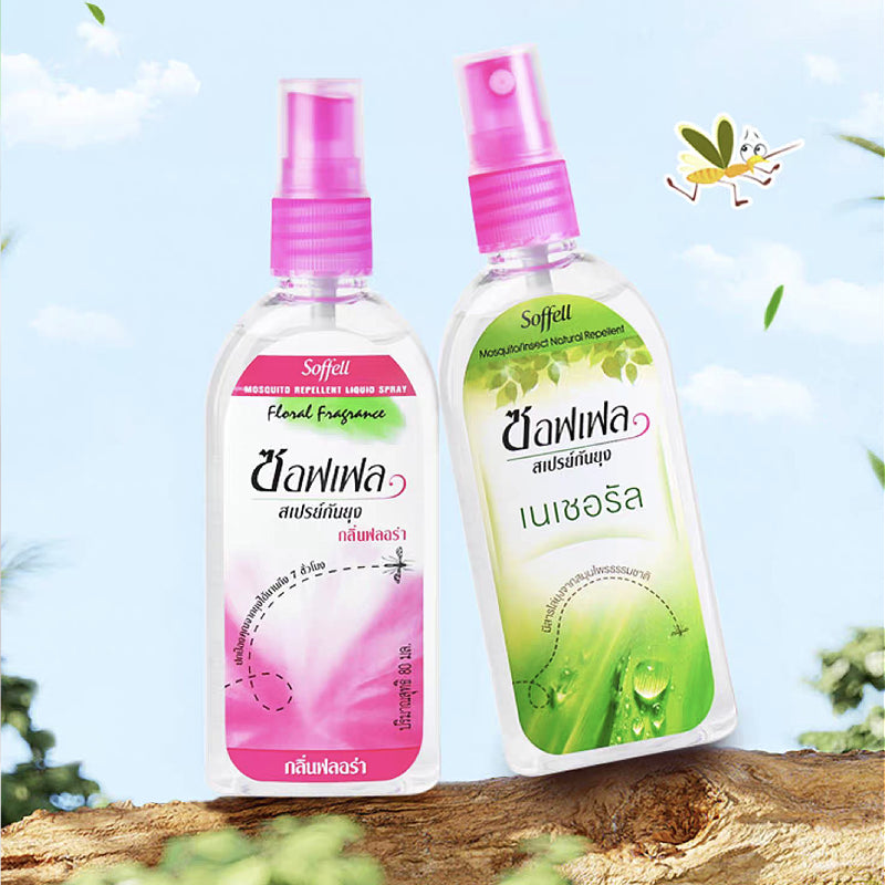 SOFFELL Semprotan Cairan Pengusir Nyamuk (Bunga) 80ml