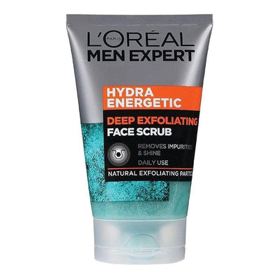 L'OREAL PARIS Men Expert Face Scrub Hydra Energetic Deep Exfoliating Face Wash 100ml - LMCHING Group Limited