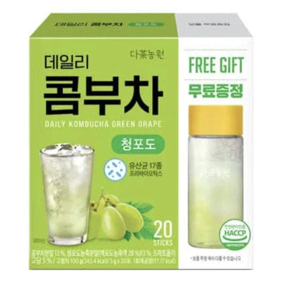 Danongwon 韓國 日常神線青葡萄康普茶 5g x 20 + 附送杯子 1件