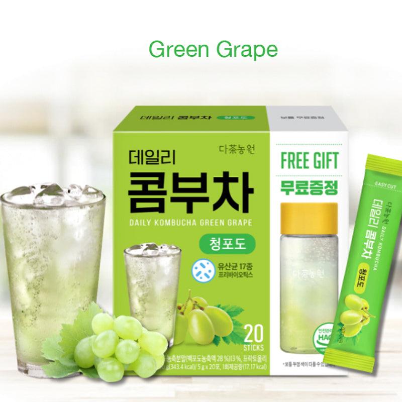Danongwon Daily Kombucha Green Grape 5g x 20+ FREE Tumbler 1pc - LMCHING Group Limited