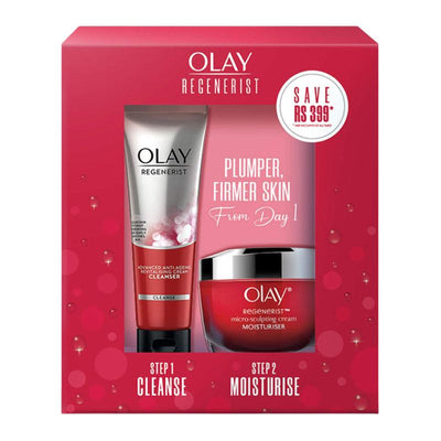 OLAY Regenerist Gift Set (Rengöring 100 g + Kräm 50 g)