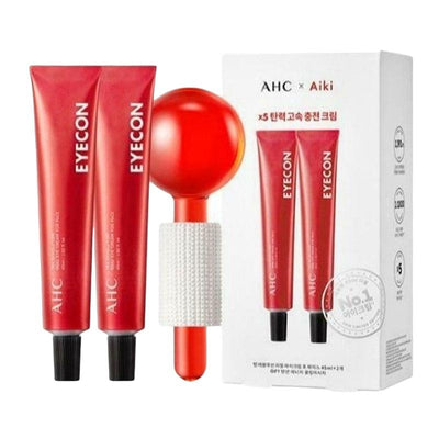 AHC Ten Revolution Real Eye Cream For Face Dual Energy Set (Eye Cream 45ml x 2 + Massager x 1)