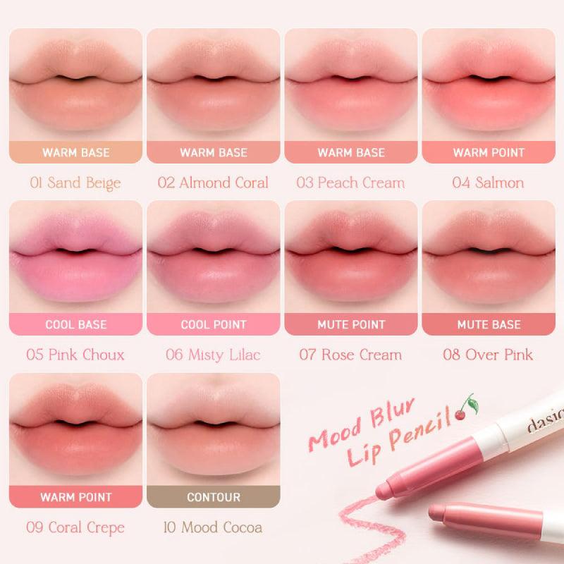 dasique Mood Blur Lip Pencil (10 Colors) 0.9g - LMCHING Group Limited