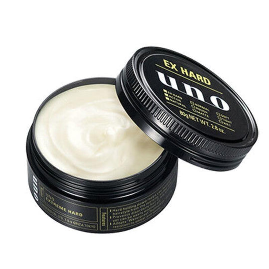 SHISEIDO อูโน่ เอ็กซ์ฮาร์ด เอ็กซ์ตร้า สตรอง โฮลด์ แว็กซ์จัดแต่งทรงผม 80ก