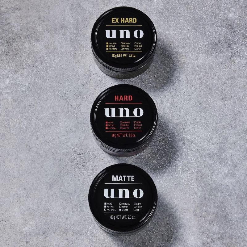 SHISEIDO อูโน่ เอ็กซ์ฮาร์ด เอ็กซ์ตร้า สตรอง โฮลด์ แว็กซ์จัดแต่งทรงผม 80ก