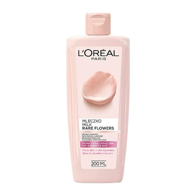 L'OREAL PARIS Rare Flowers Milk Makeup Remover (For Dry And Sensitive Skin) 200ml - LMCHING Group Limited