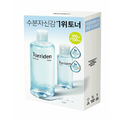 Torriden DIVE-IN Tónico de ácido hialurónico con bajo peso molecular Set (Tónico 300ml + 100ml)