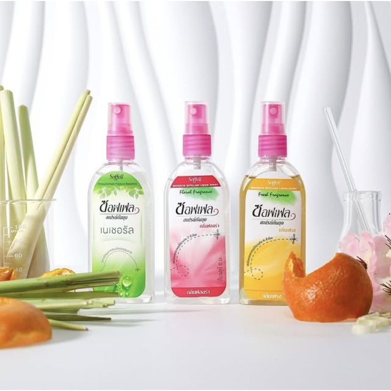 SOFFELL Semprotan Cairan Pengusir Nyamuk (Bunga) 80ml