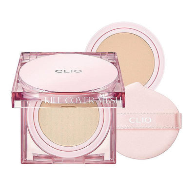 CLIO Kill Cover Mesh Glow Cushion SPF 50+ PA++++ 15g + Refill 15g (2 Colors) - LMCHING Group Limited