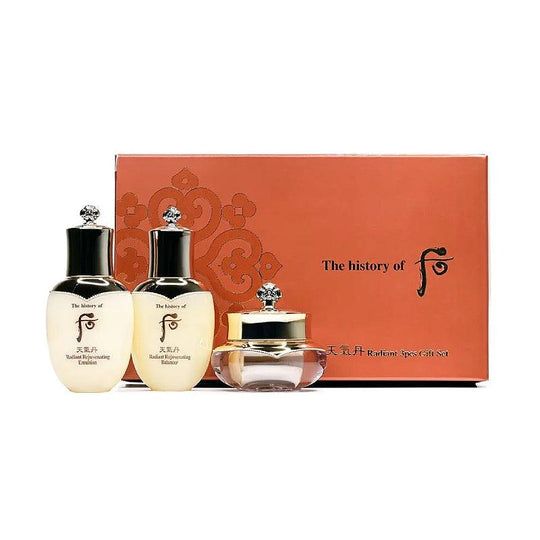 The History of Whoo ชุดของขวัญ Cheongidan Radiant 3 ชิ้น (Balancer 25 มล. + อิมัลชั่น 25 มล. + ครีม 10 มล.)