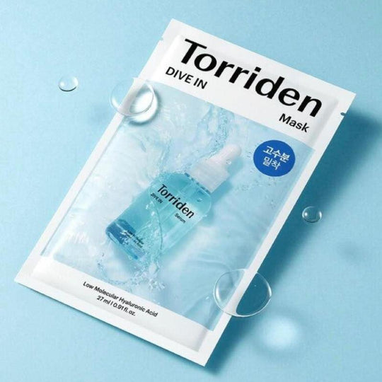 Torriden Dive-in Low-Molecular Hyaluronic Acid Facial Sheet Masks 27ml x 10 - LMCHING Group Limited