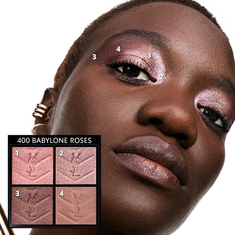 YSL Palette Ombretti Couture Mini Clutch (#400 Babylone Roses) 4g