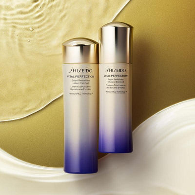 SHISEIDO Sữa Dưỡng Làm Săn Chắc Và Sáng Da Vital Perfection Bright Revitalizing Emulsion Enriched 100ml