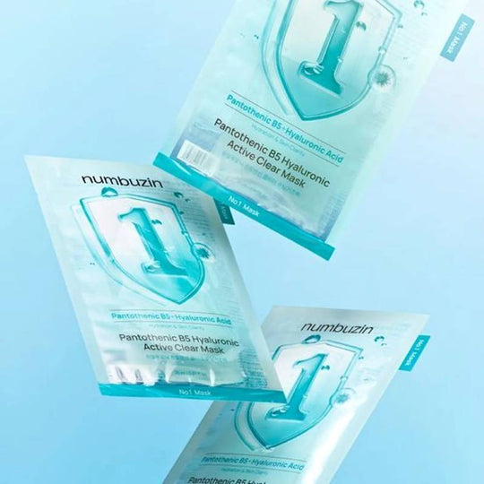 numbuzin No.1 Pantothenic B5 Hyaluronic Active Clear Mask 26ml x 4pcs