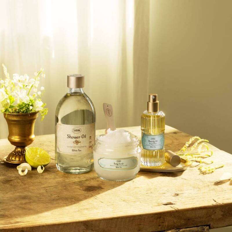 SABON 以色列 白茶沐浴油 500ml