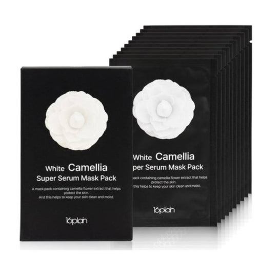 16plain White Camellia Super Serum Mask 25ml x 10pcs