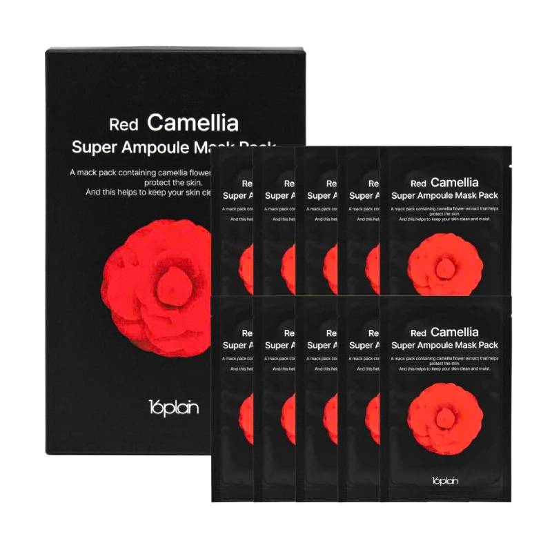 16plain Red Camellia Super Serum Mask 25ml x 10pcs
