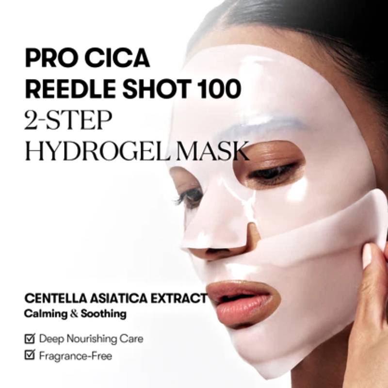 VT Cosmetics Pro Cica Reedle Shot 100 2 Step Hydrogel Mask 34.5g x 4pcs