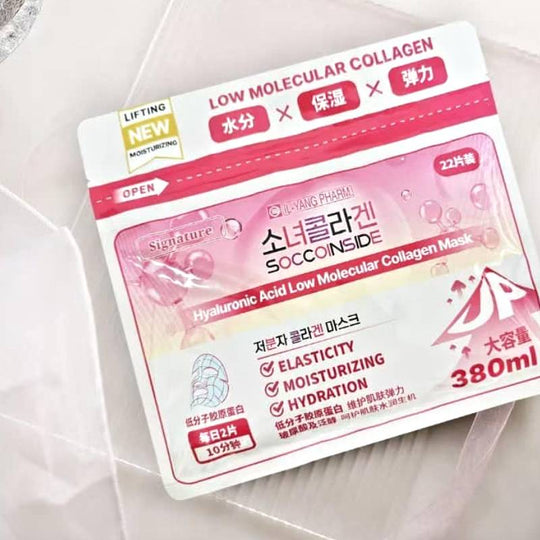 IL-YANG PHARM. Soccoinside Hyaluronic Acid Low Molecular Collagen Mask 380ml x 22pcs