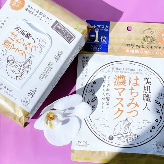 KOSE Clear Turn Bihada-Syokunin Beautiful Skin Artisan Honey Mask 30pcs/319ml