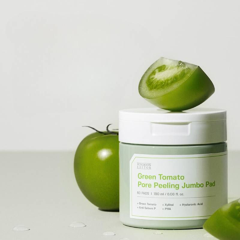 SUNGBOON EDITOR Green Tomato Pore Peeling Jumbo Pad 60pcs/180ml