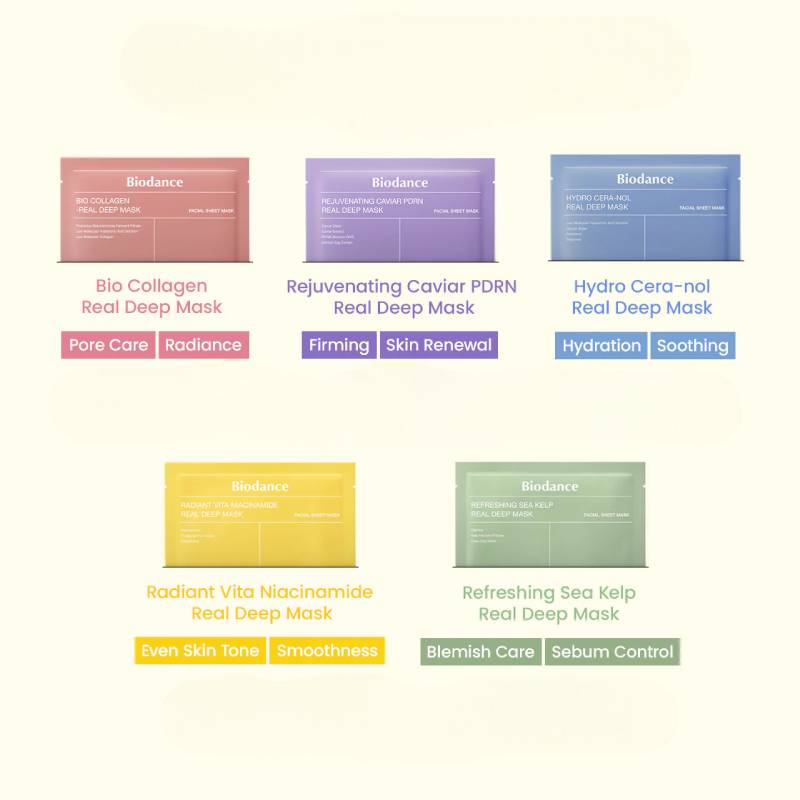Biodance Rejuvenating Caviar PDRN Real Deep Mask 34g x 4pcs