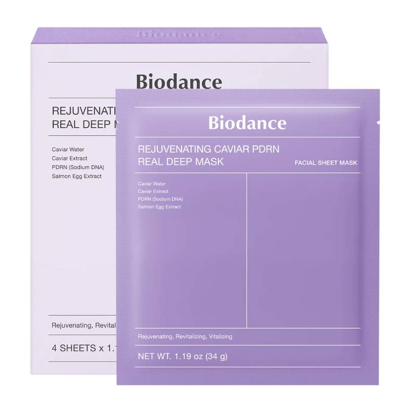 Biodance Rejuvenating Caviar PDRN Real Deep Mask 34g x 4pcs