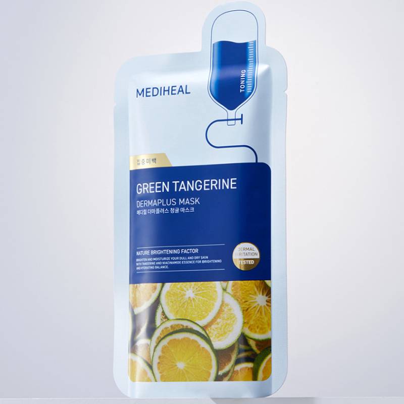 MEDIHEAL Dermaplus Green Tangerine Mask 22ml x 10pcs