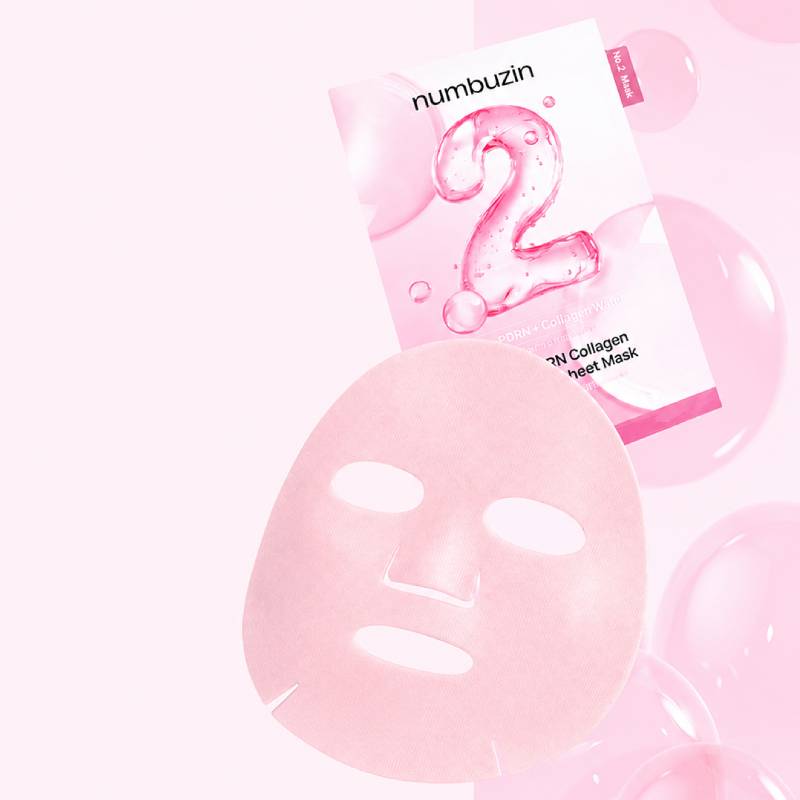 numbuzin No.2 Rose PDRN Collagen Plumping Mask 33ml x 5pcs