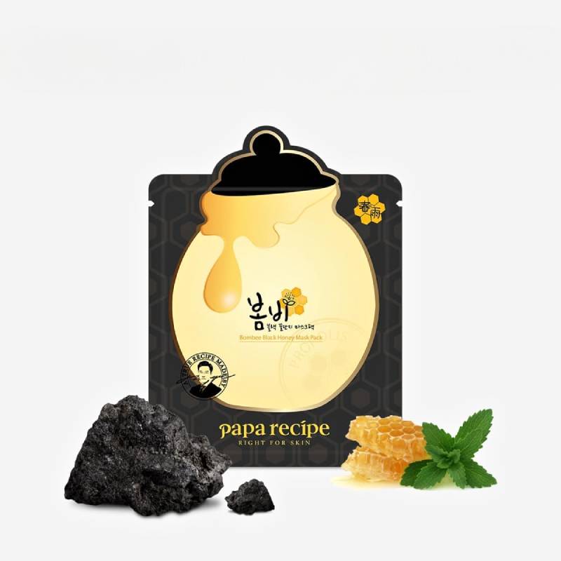 papa recipe Bombee Black Honey Mask 25g x 10pcs