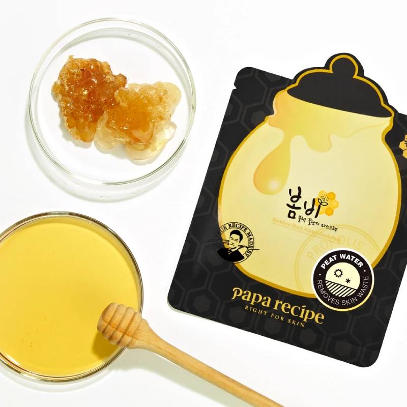 papa recipe Bombee Black Honey Mask 25g x 10pcs