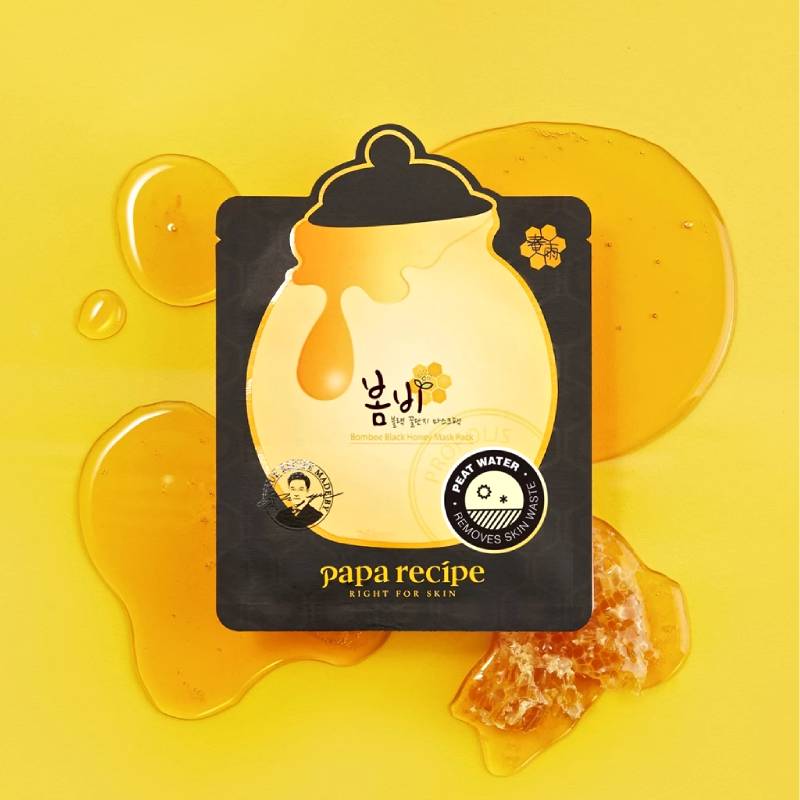 papa recipe Bombee Black Honey Mask 25g x 10pcs