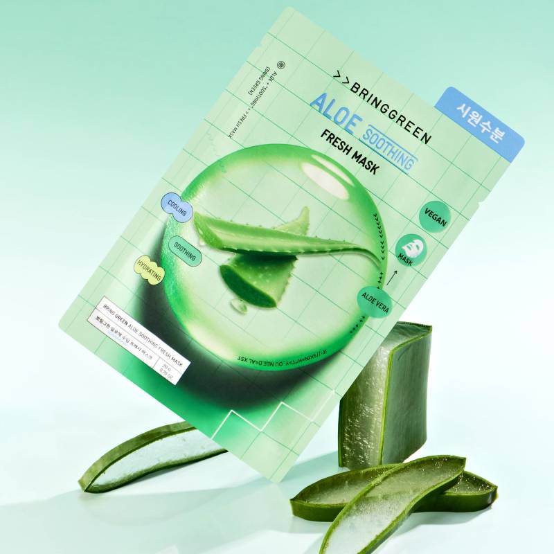 BRING GREEN Aloe Soothing Fresh Mask 20g x 10pcs