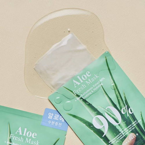 BRING GREEN Aloe Soothing Fresh Mask 20g x 10pcs