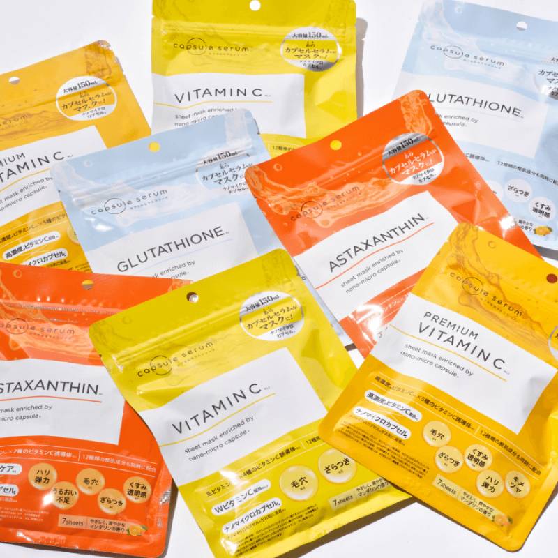 Capsule Serum Vitamin C Mask 7pcs/150ml