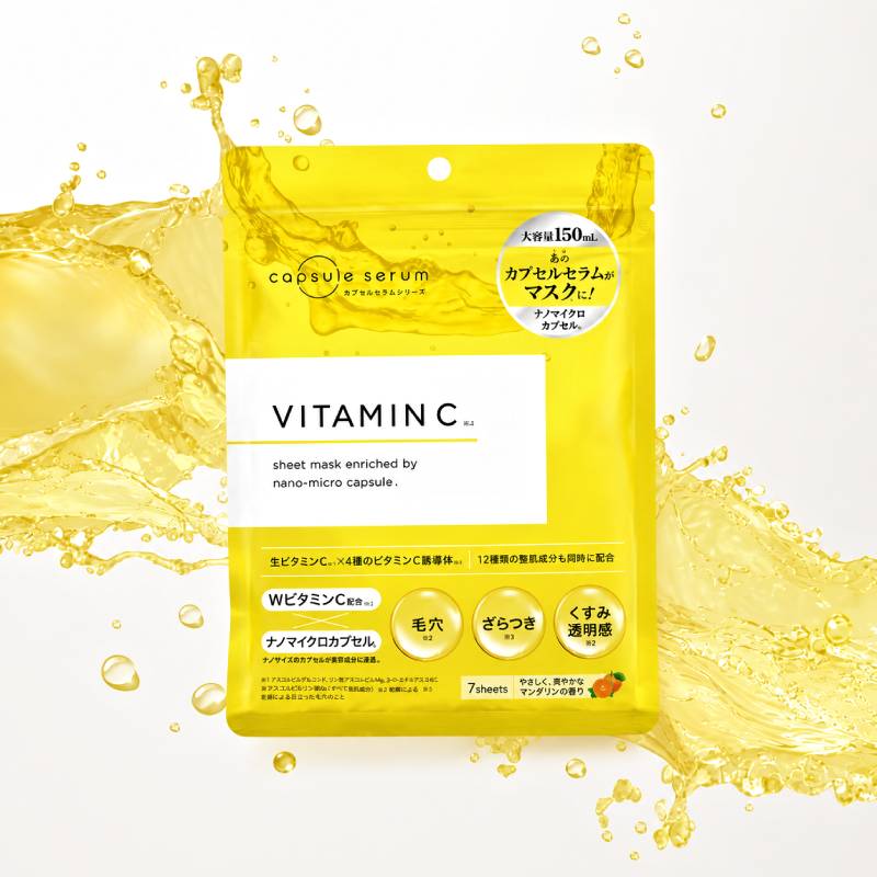 Capsule Serum Vitamin C Mask 7pcs/150ml