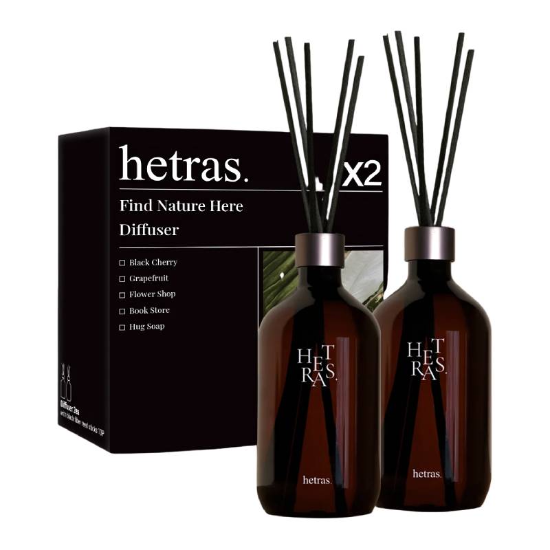 hetras. Premium Diffuser Set (#4 Book Store) 500ml x 2pcs