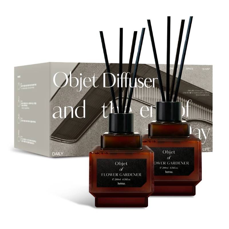 hetras. Object Diffuser Set (#11 Flower Gardener) 200ml x 2pcs