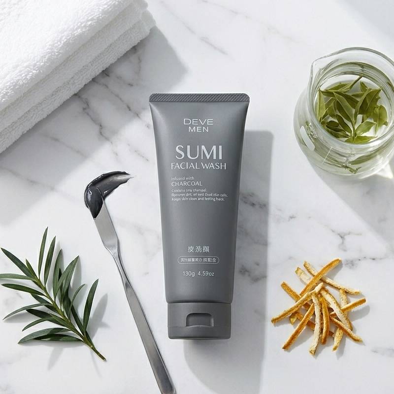 KUMANO COSME Devé Men Sumi Facial Wash 130g