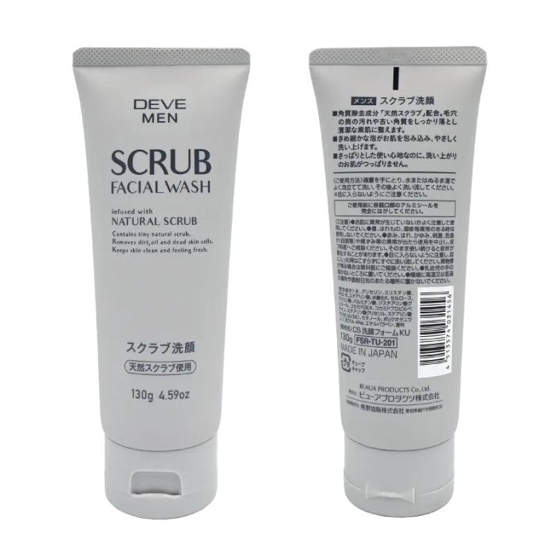 KUMANO COSME Devé Men Scrub Facial Wash 130g