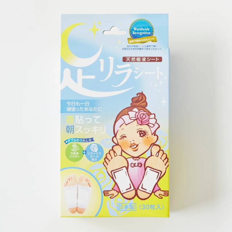KINOMEGUMI Ashirira Foot Relax Sheet (Relaxing Rose) 30pcs