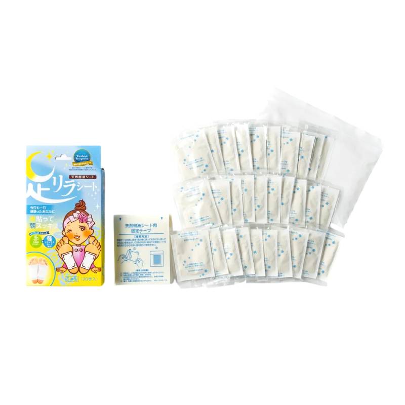 KINOMEGUMI Ashirira Foot Relax Sheet (Relaxing Rose) 30pcs