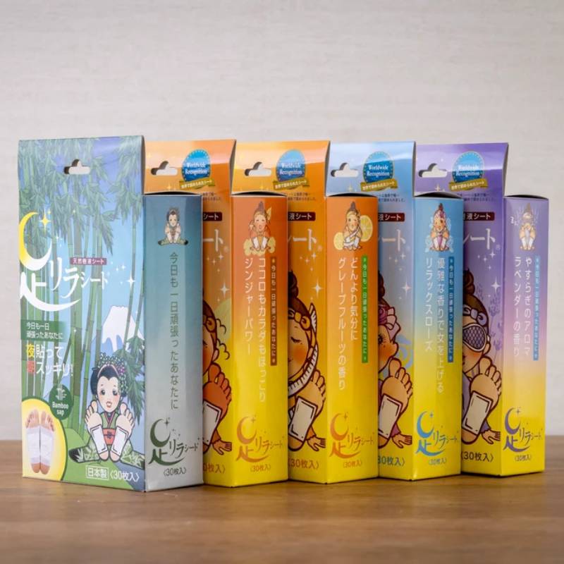 KINOMEGUMI Ashirira Foot Relax Sheet (Grapefruit) 30pcs