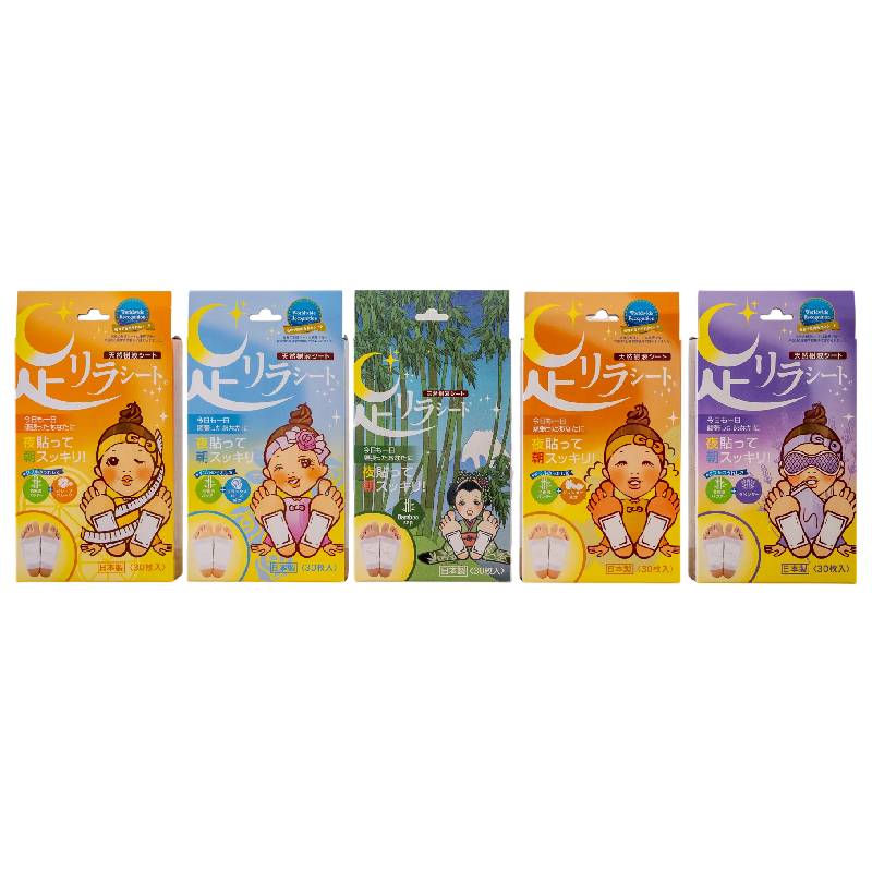 KINOMEGUMI Ashirira Foot Relax Sheet (Grapefruit) 30pcs