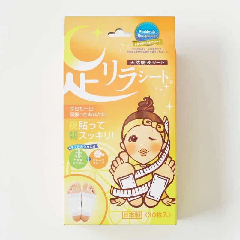 KINOMEGUMI Ashirira Foot Relax Sheet (Grapefruit) 30pcs