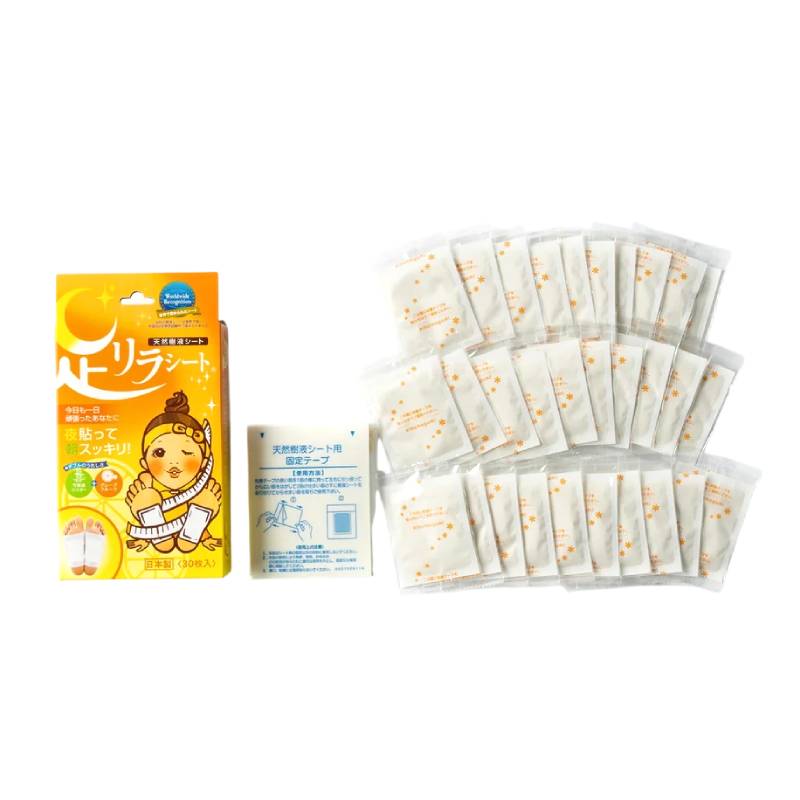 KINOMEGUMI Ashirira Foot Relax Sheet (Grapefruit) 30pcs