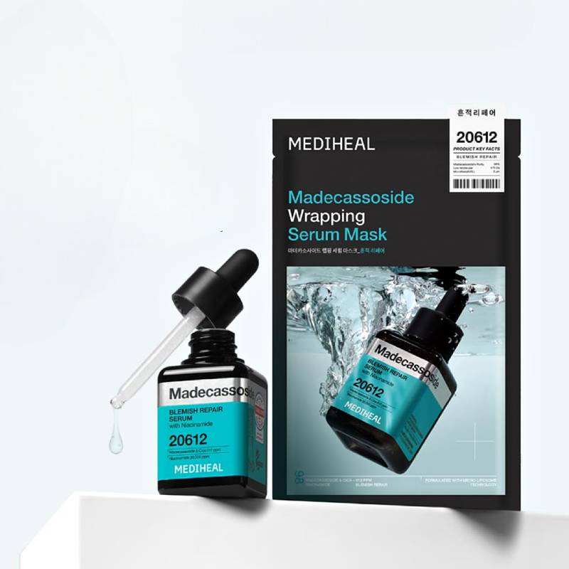 MEDIHEAL Madecassoside Wrapping Serum Mask 25ml x 10